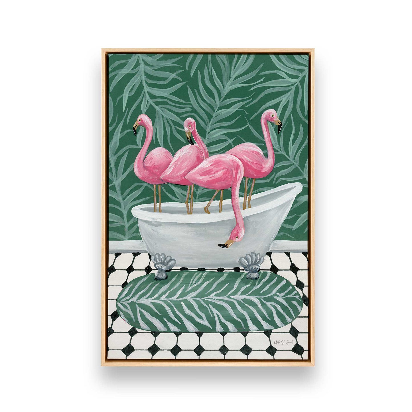 [Color:American Maple], Picture of art in a American Maple frame