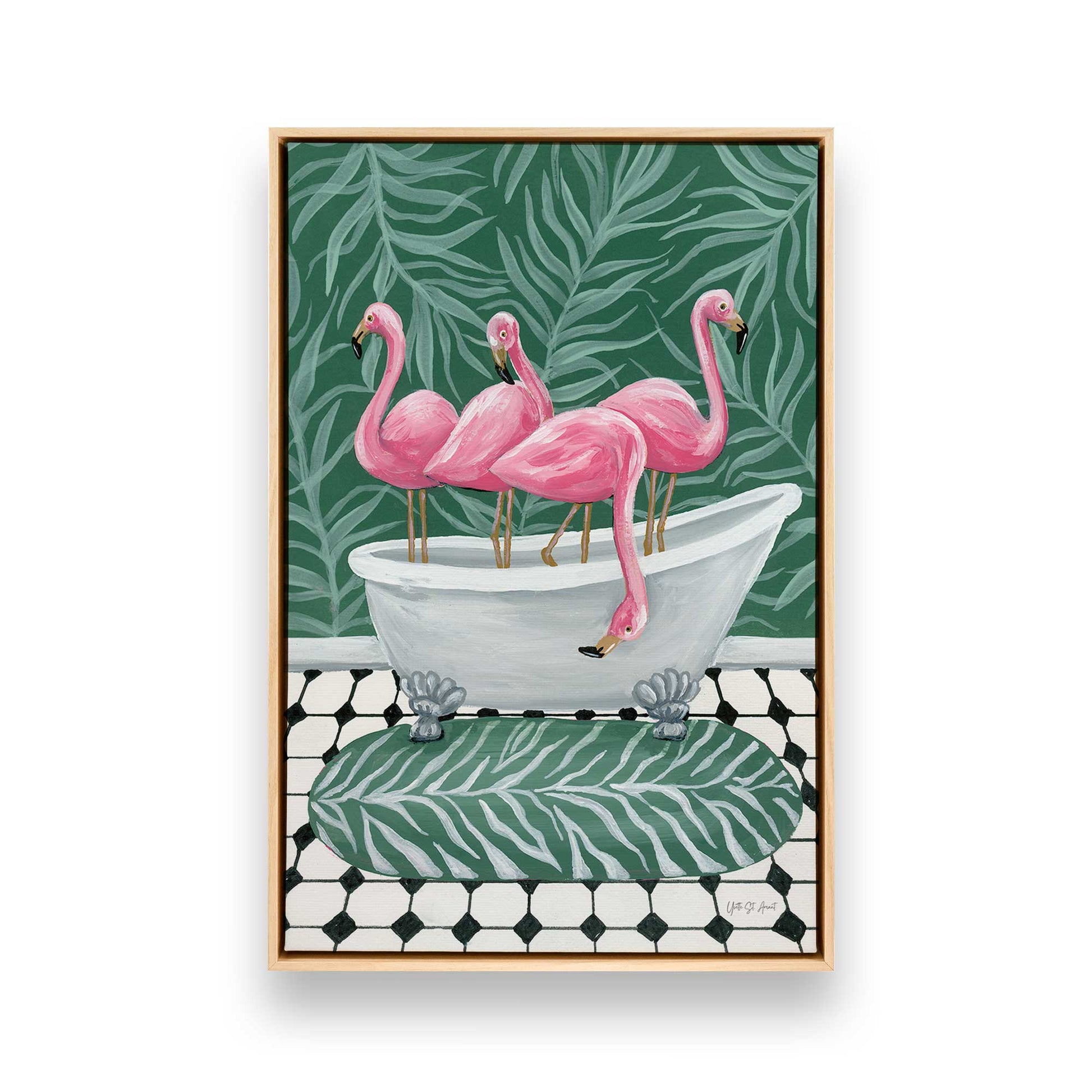 [Color:American Maple], Picture of art in a American Maple frame