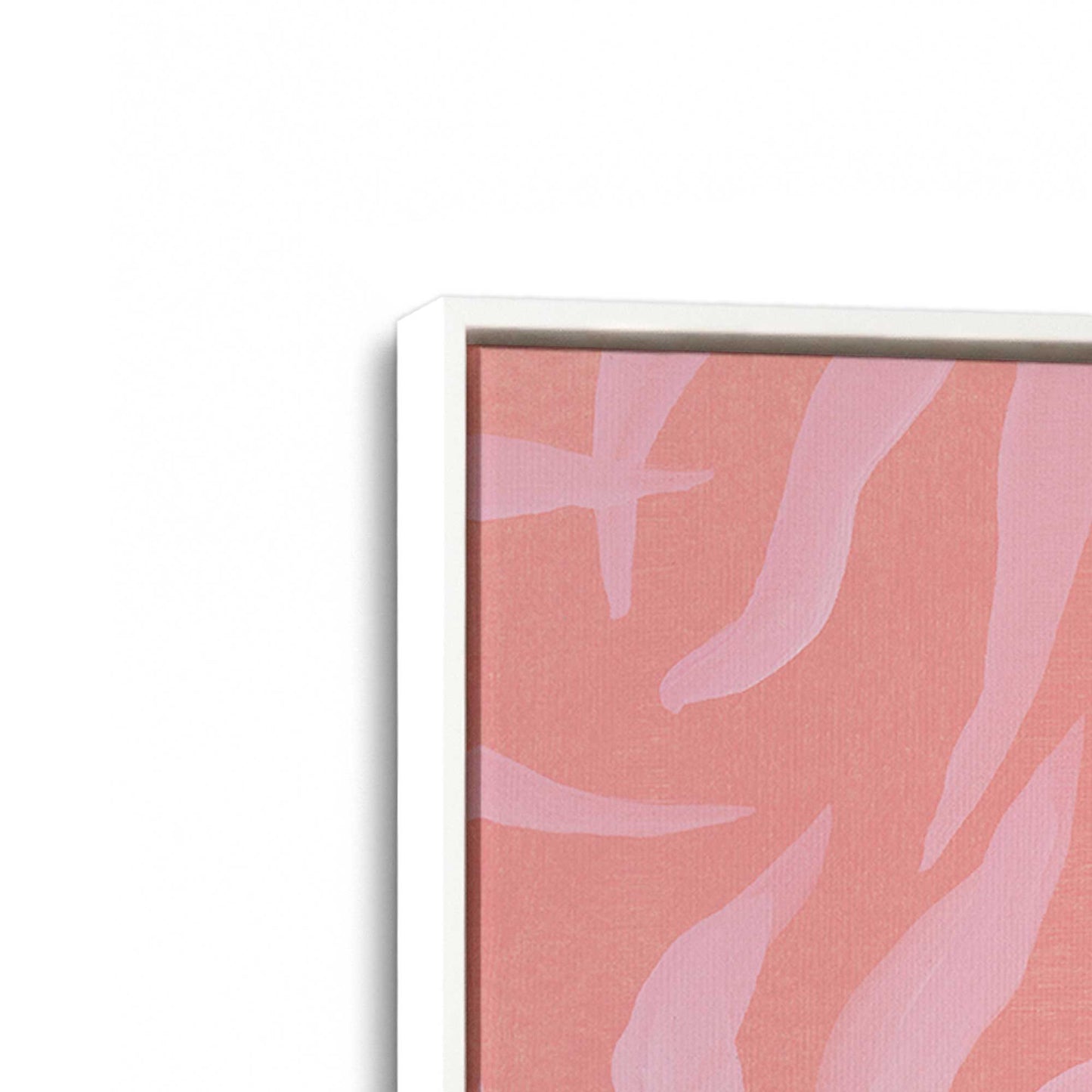 [Color:Opaque White], Picture of art in a White frame at an angle