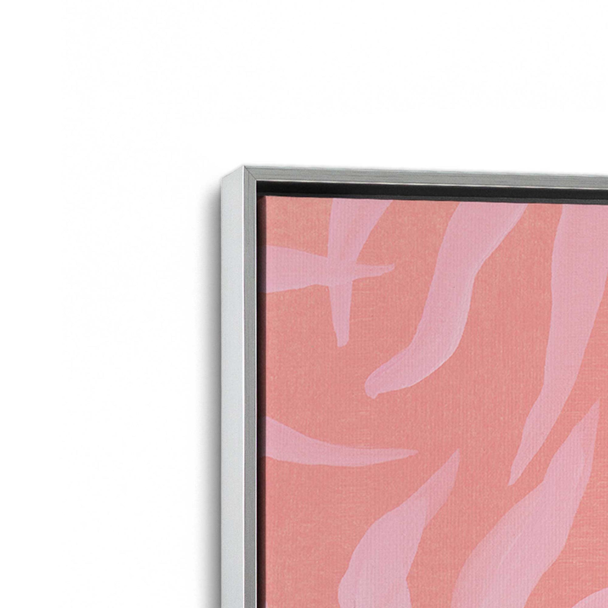 [Color:Polished Chrome], Picture of art in a Polished Chrome frame at an angle