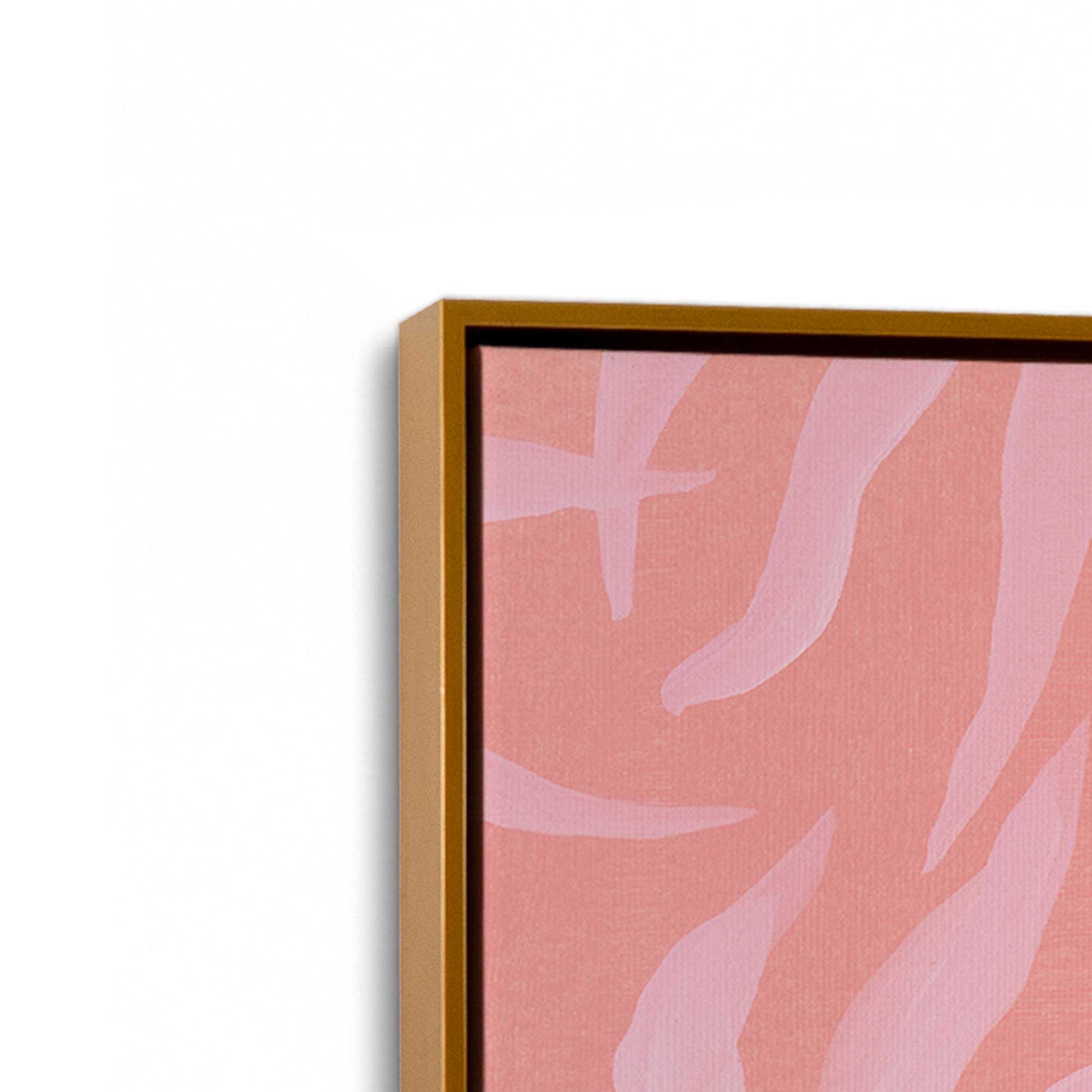 [Color:Polished Gold], Picture of art in a Polished Gold frame at an angle