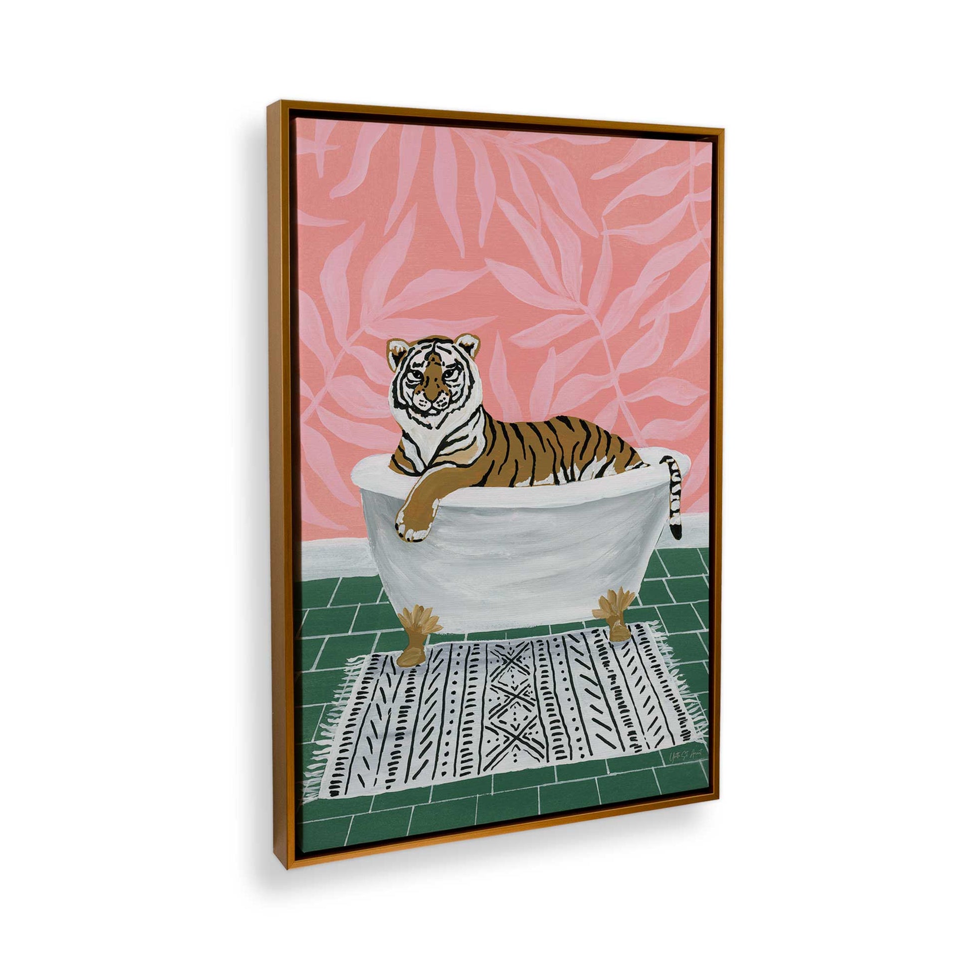 [Color:Polished Gold], Picture of the corner of the art