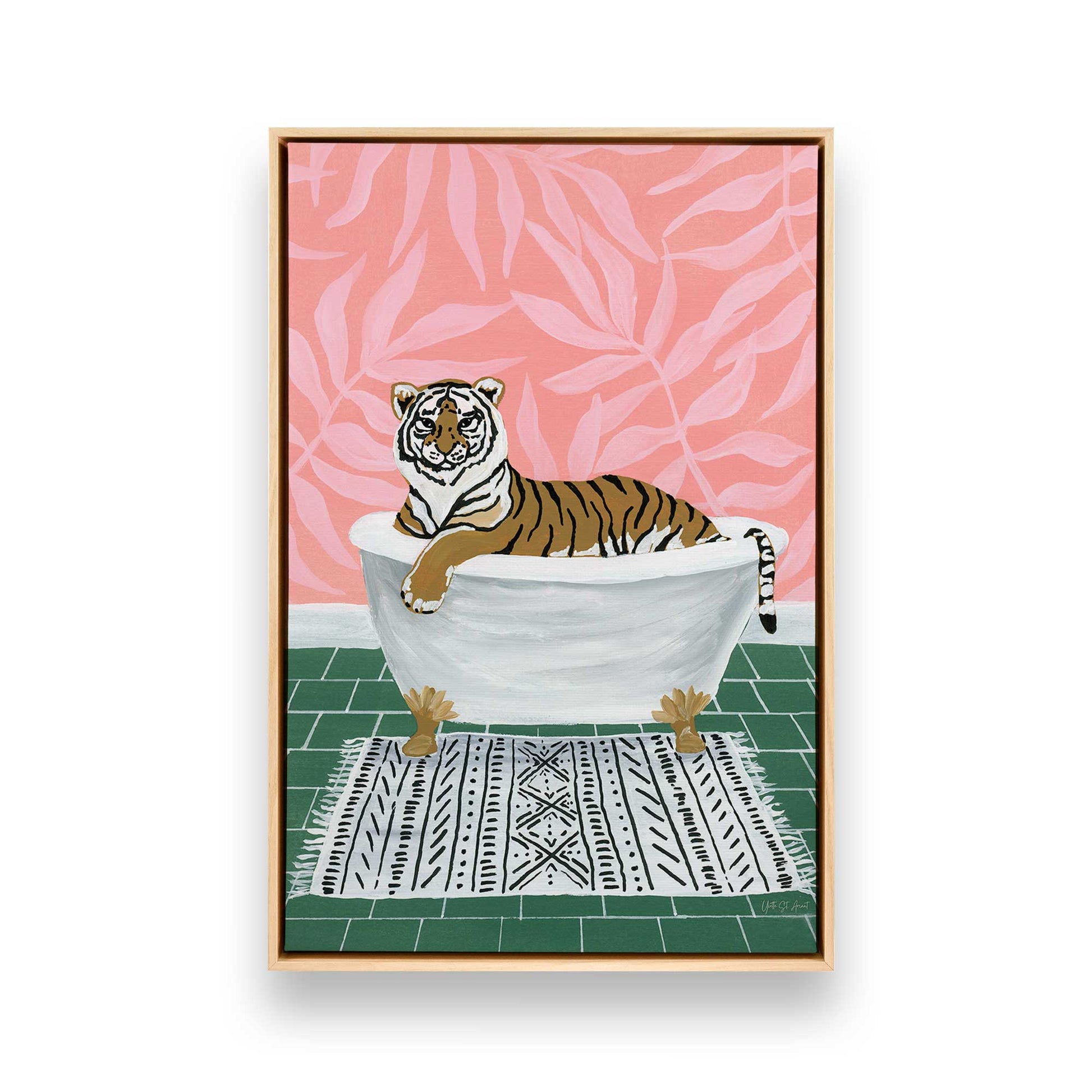 [Color:American Maple], Picture of art in a American Maple frame