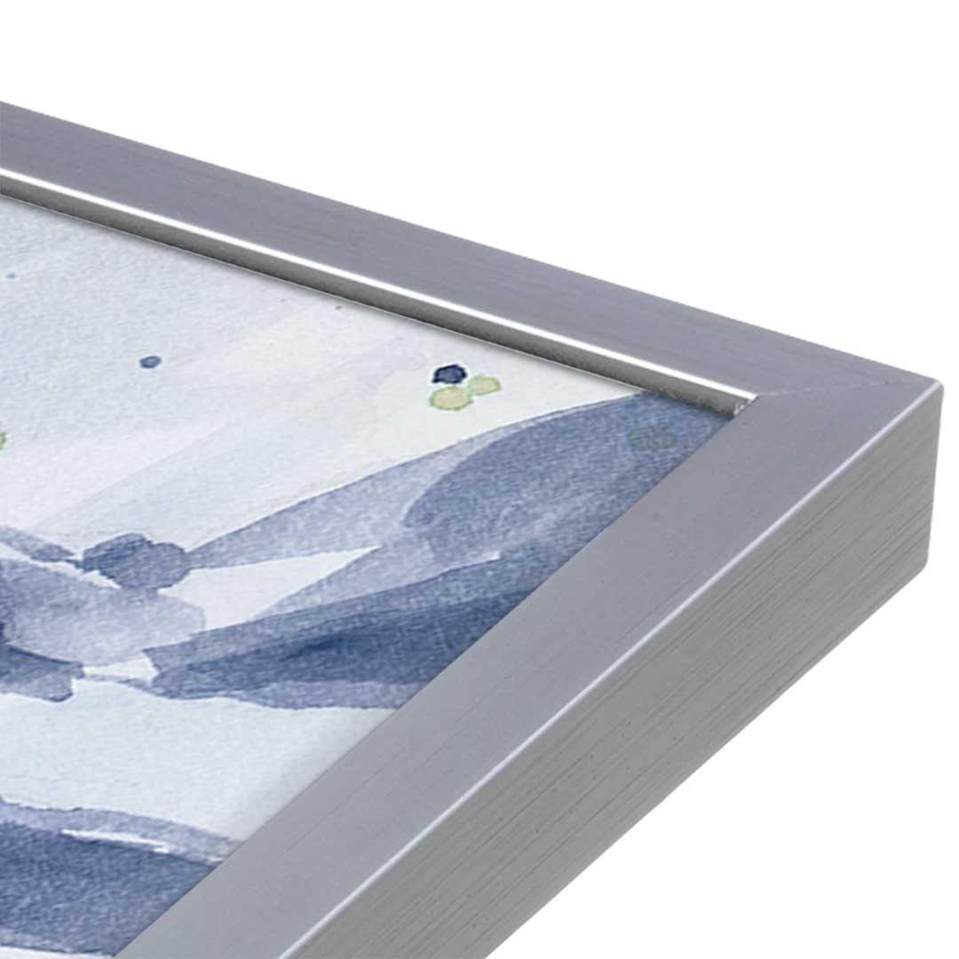 [Color:Polished Chrome], Picture of art in a Polished Chrome frame at an angle