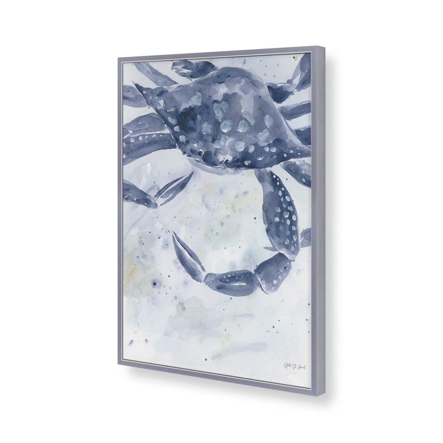 [Color:Polished Chrome], Picture of art in a Polished Chrome frame of the corner