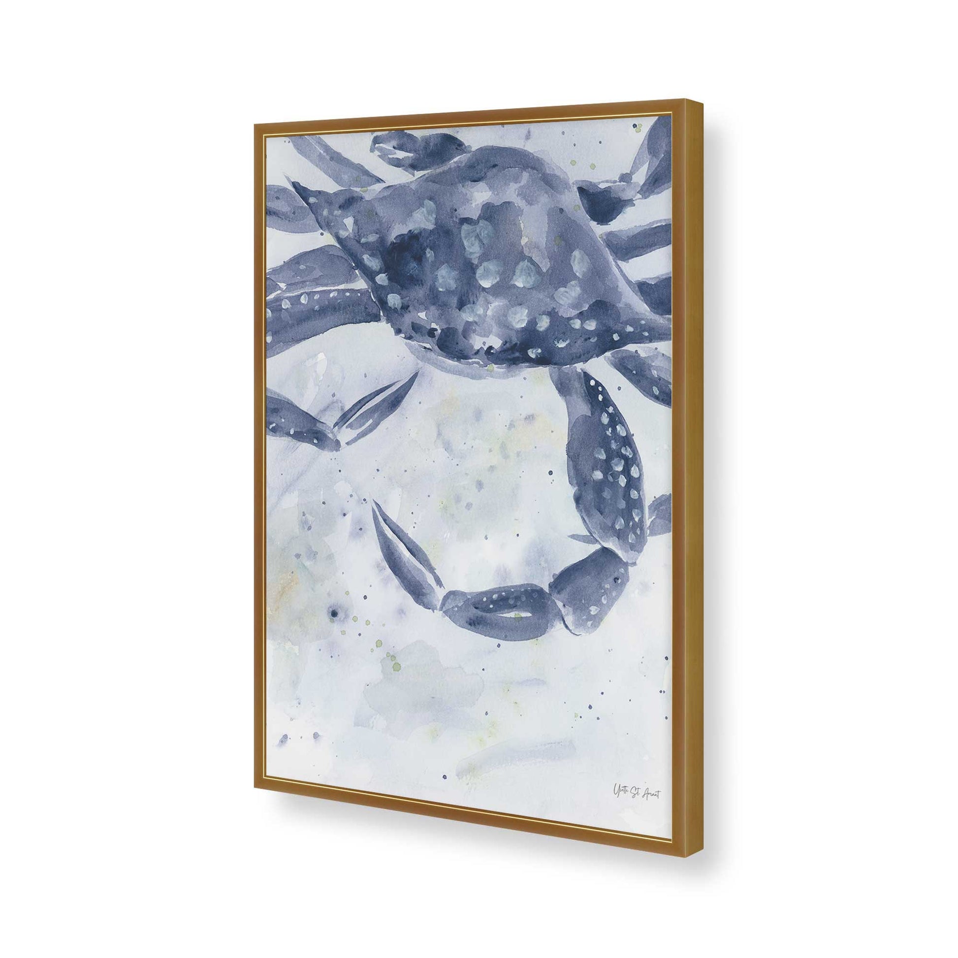 [Color:Polished Gold], Picture of art in a Polished Gold frame of the corner