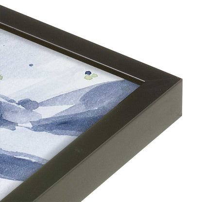 [Color:Satin Black], Picture of art in a Satin Black frame at an angle