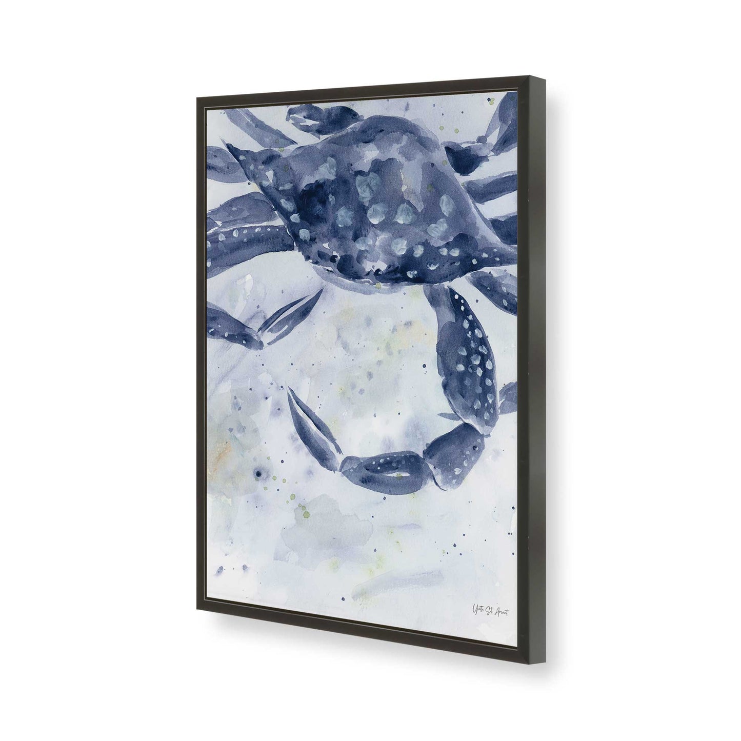 [Color:Satin Black], Picture of art in a Satin Black frame of the corner