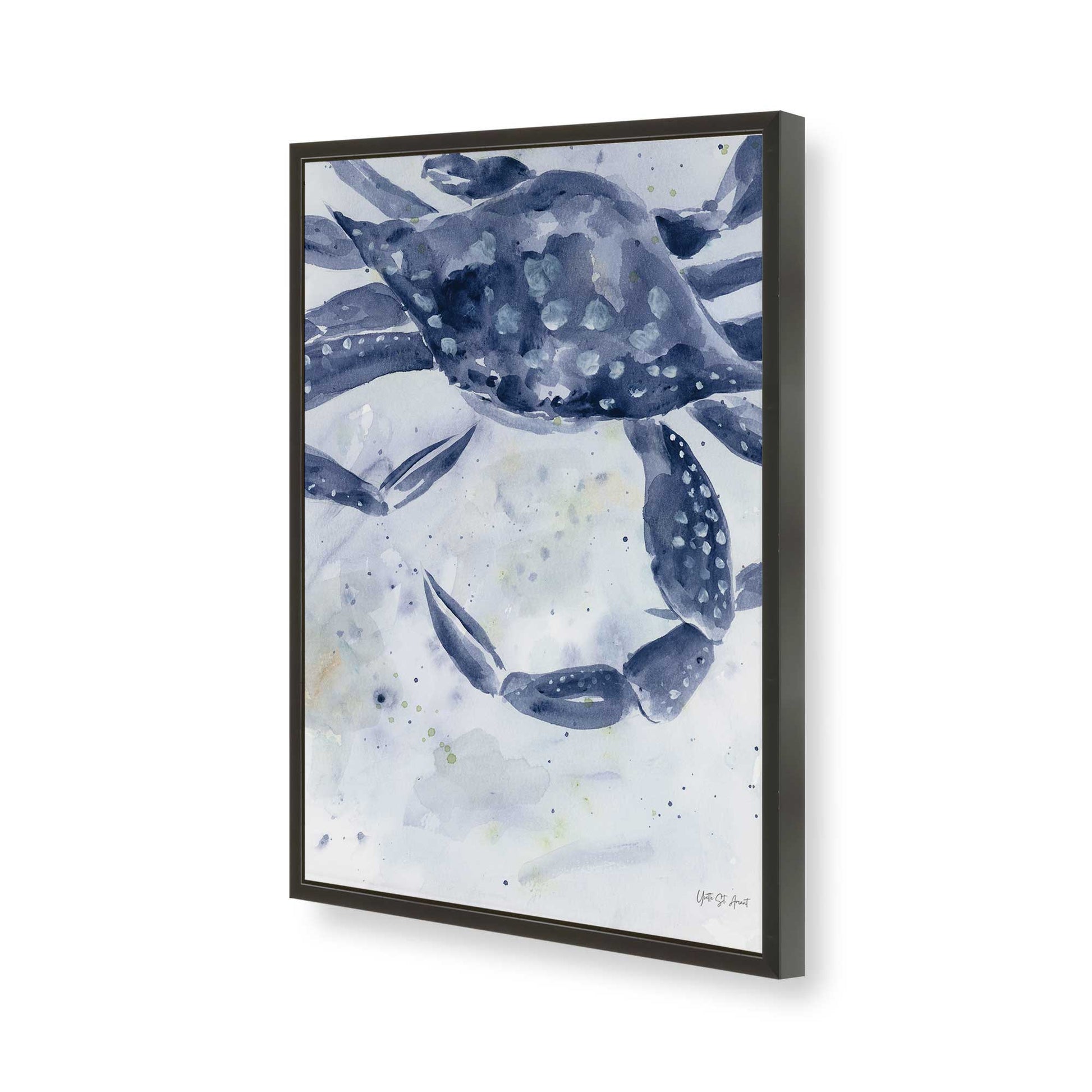 [Color:Satin Black], Picture of art in a Satin Black frame of the corner