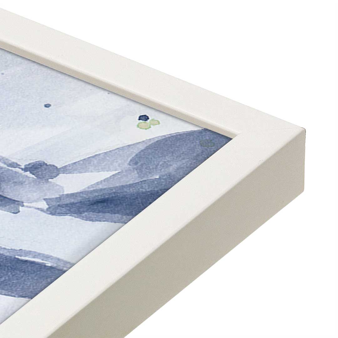 [Color:Opaque White], Picture of art in a Opaque White frame at an angle