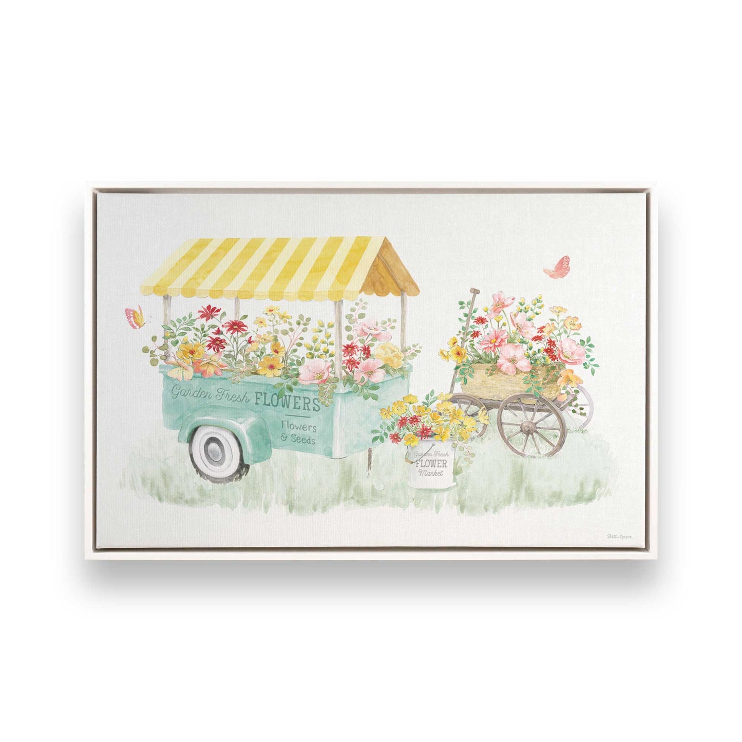 [Color:Opaque White], Picture of art in a White frame