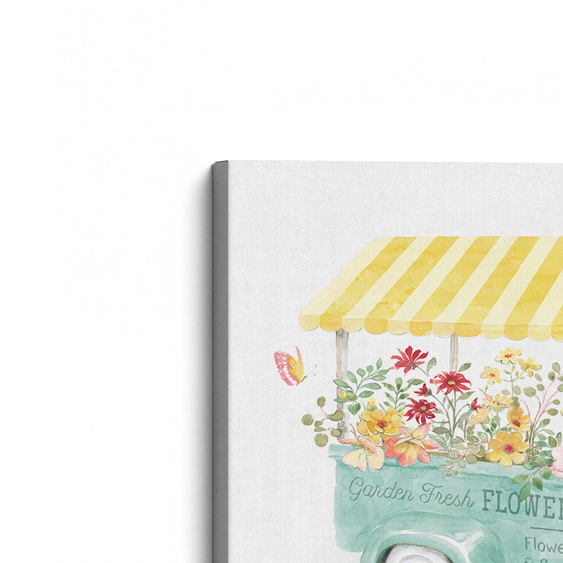 [Color:Stretched Canvas], Picture of the corner of the art