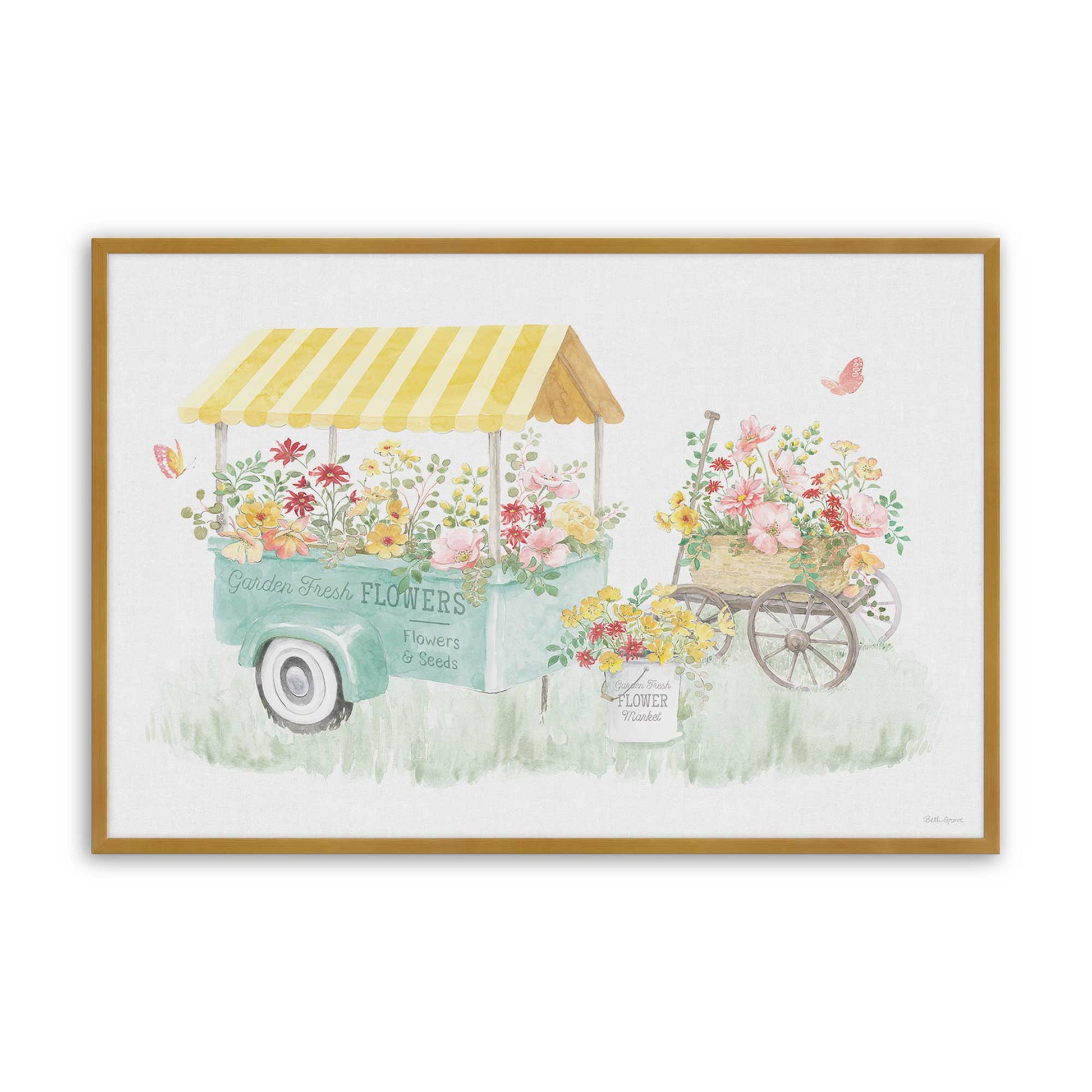 [Color:Polished Gold], Picture of art in a Polished Gold frame