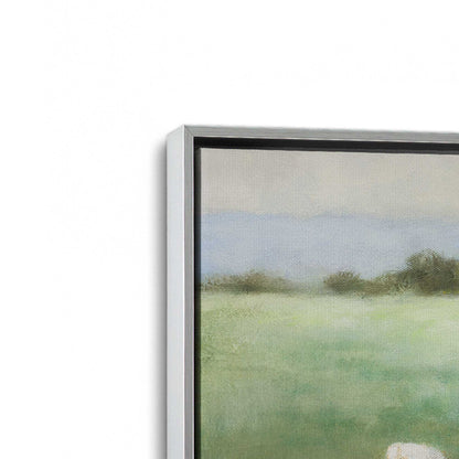 [Color:Polished Chrome], Picture of art in a Polished Chrome frame at an angle
