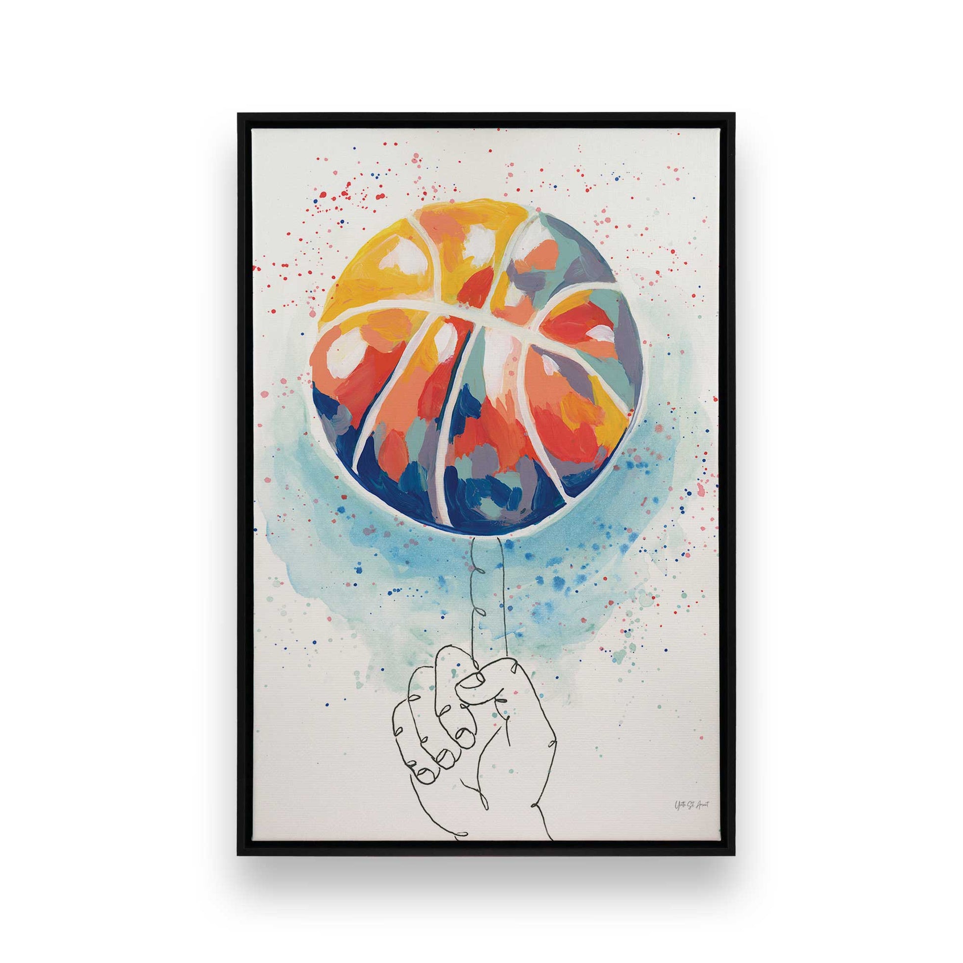 [Color:Satin Black], Picture of art in a Satin Black frame