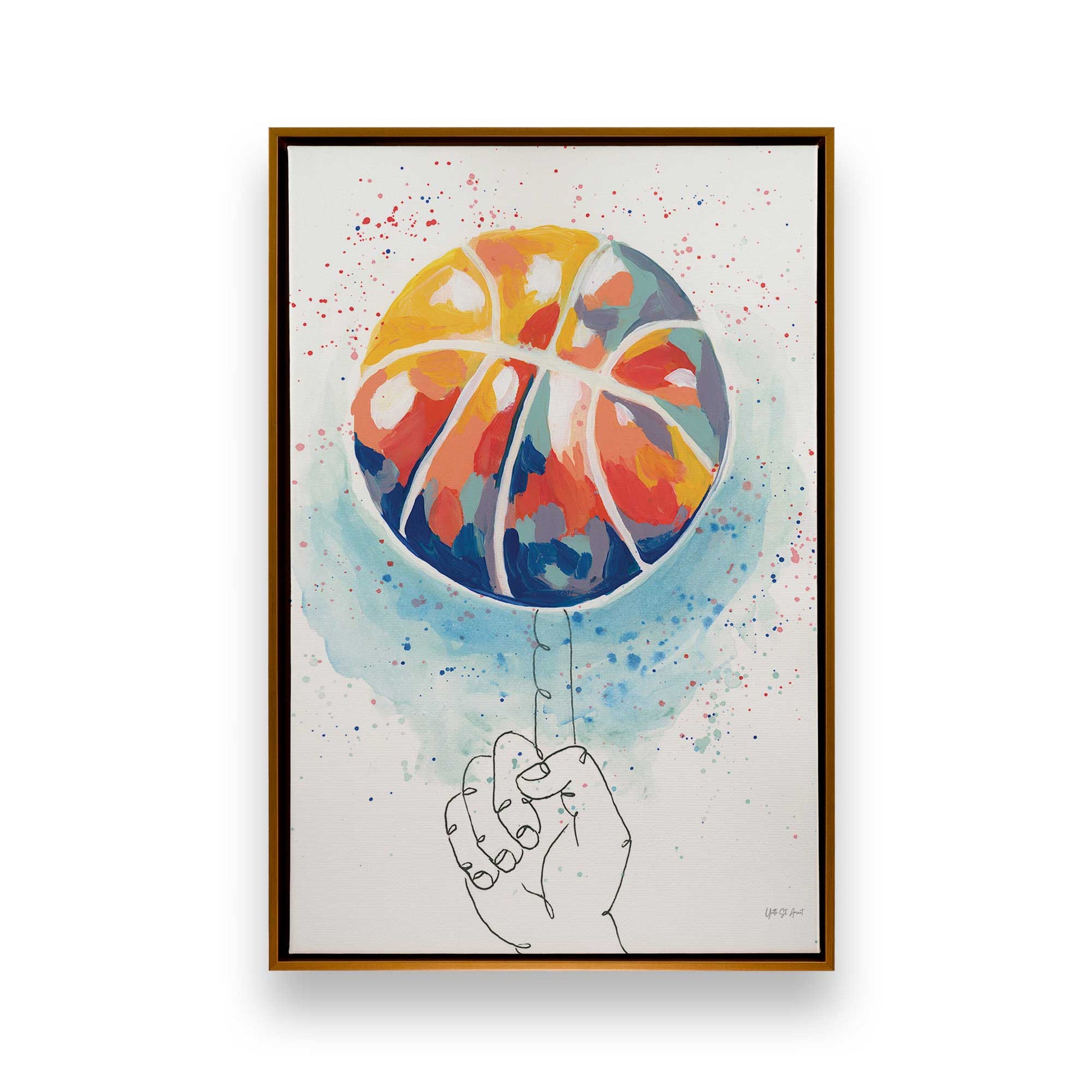 [Color:Polished Gold], Picture of art in a Polished Gold frame