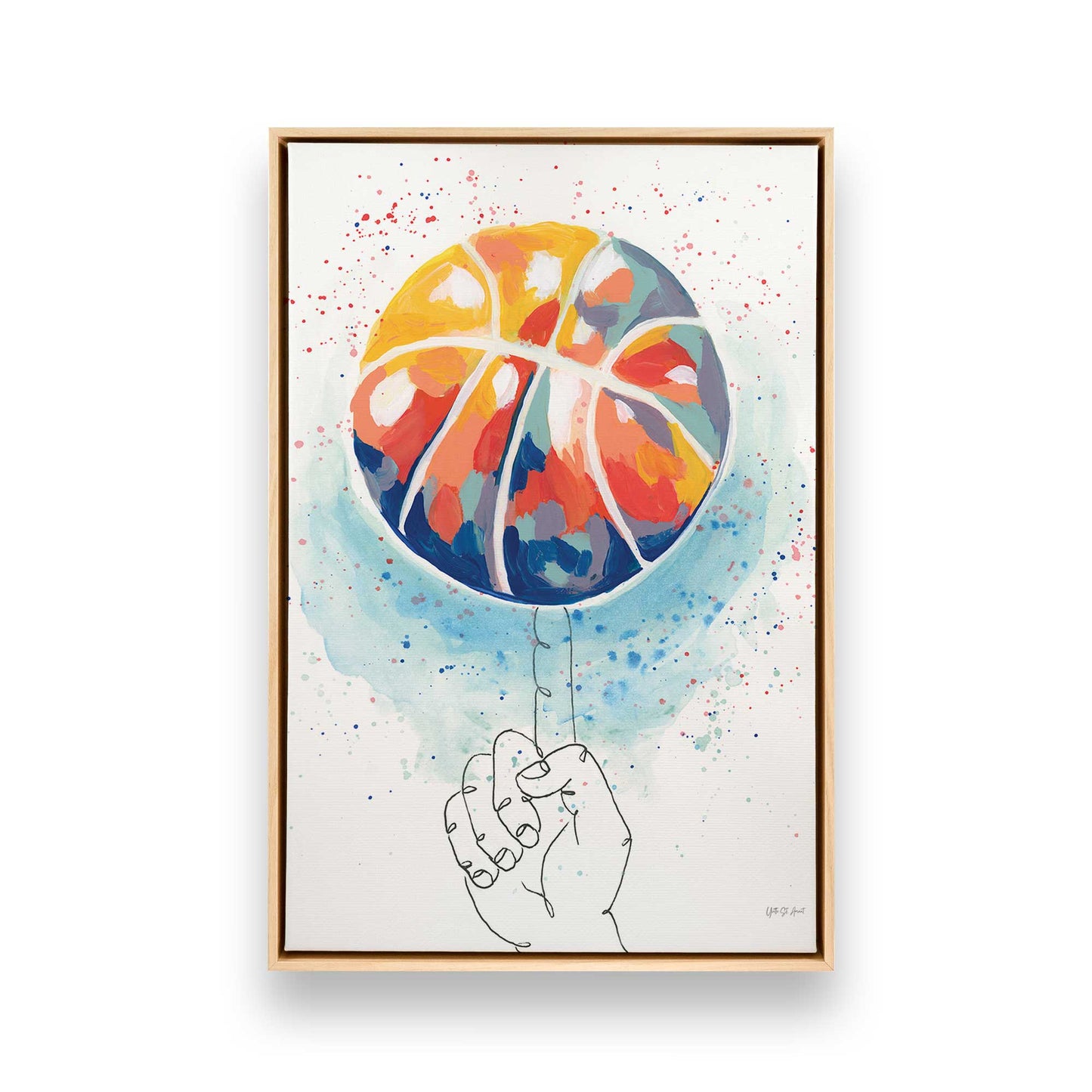 [Color:American Maple], Picture of art in a American Maple frame