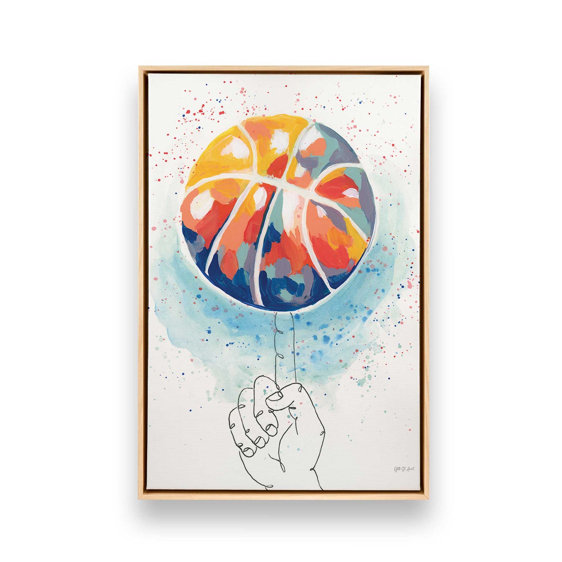 [Color:American Maple], Picture of art in a American Maple frame