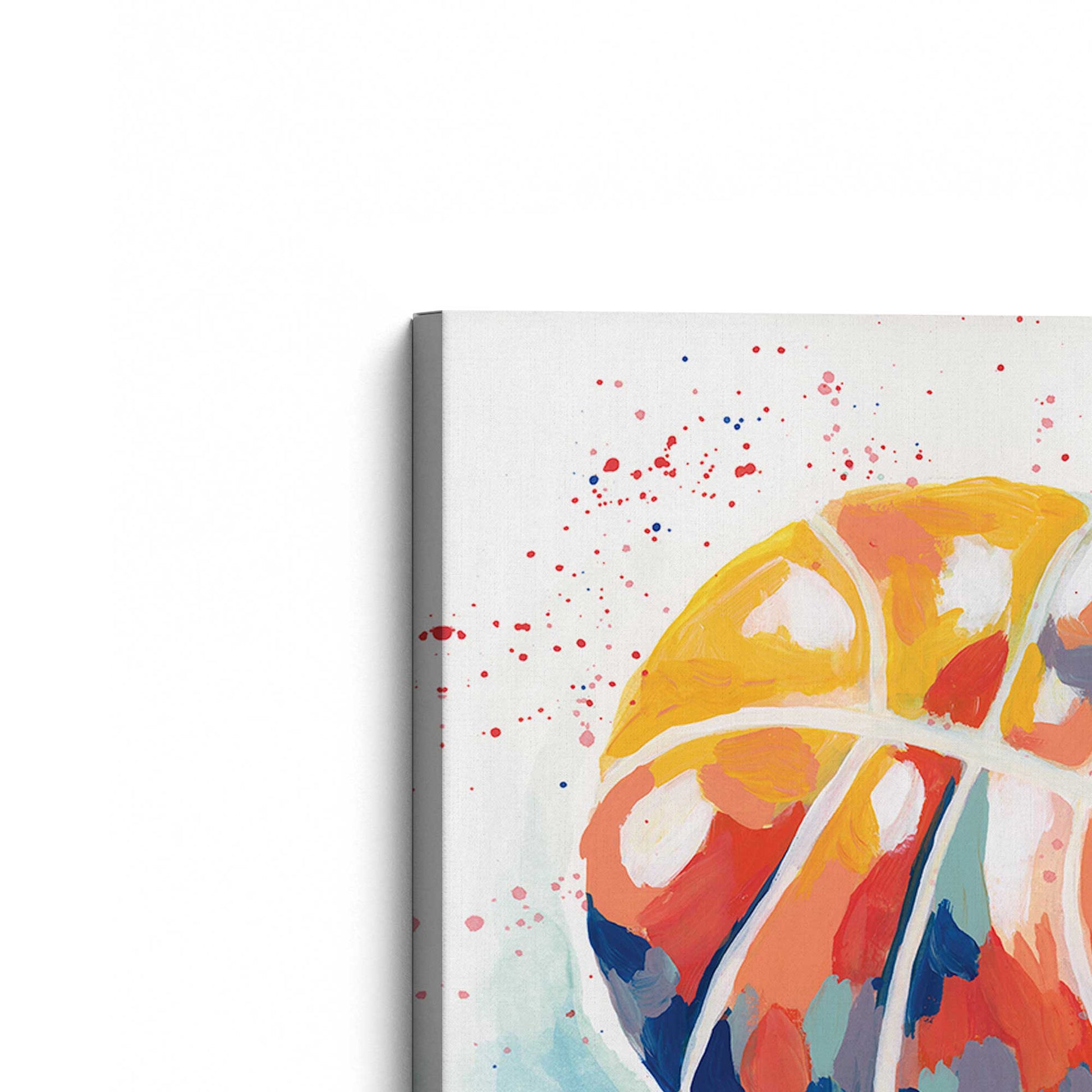 [Color:Stretched Canvas], Picture of the corner of the art