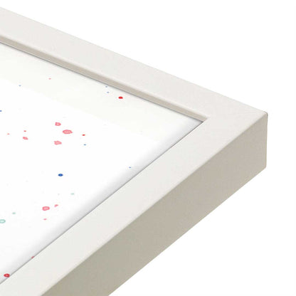 [Color:Opaque White], Picture of art in a Opaque White frame at an angle