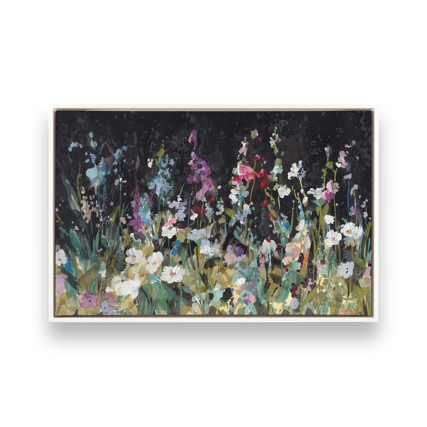 [Color:Opaque White], Picture of art in a White frame