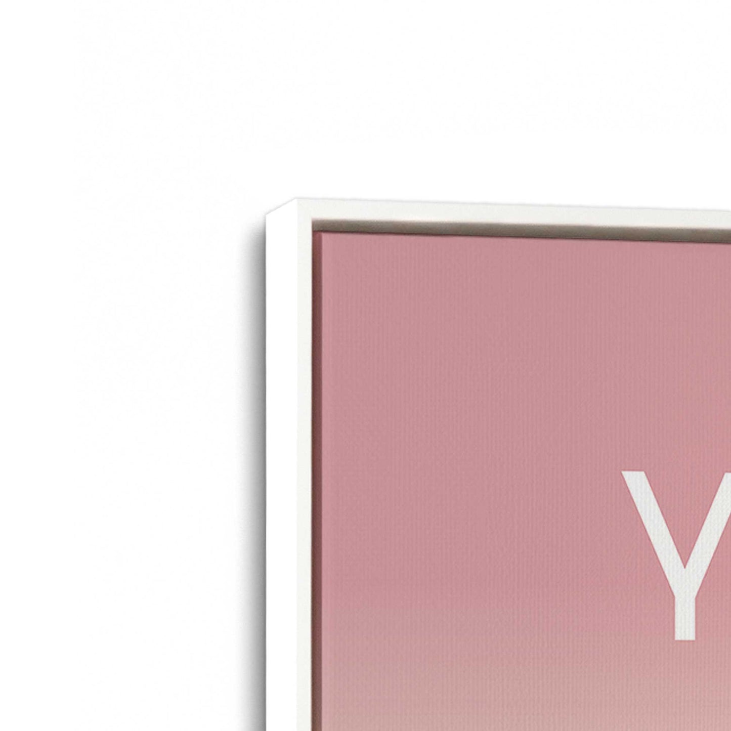 [Color:Opaque White], Picture of art in a White frame at an angle