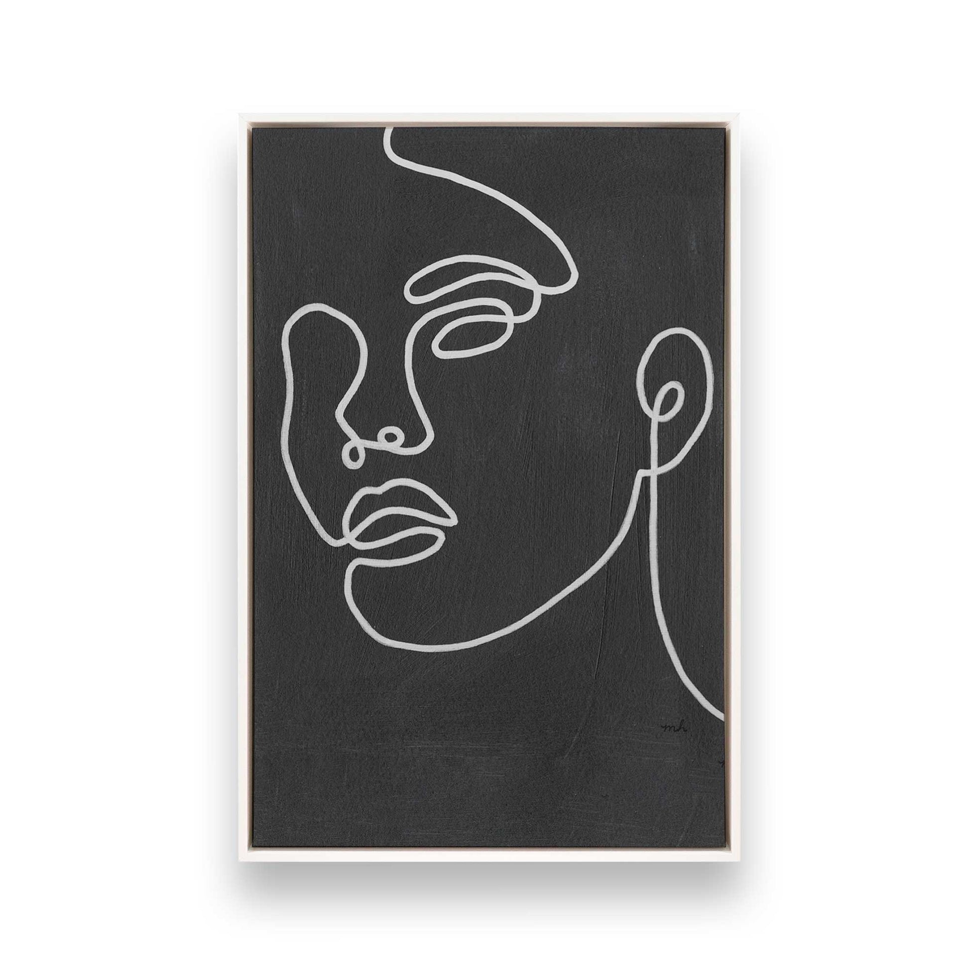 [Color:Opaque White], Picture of art in a White frame