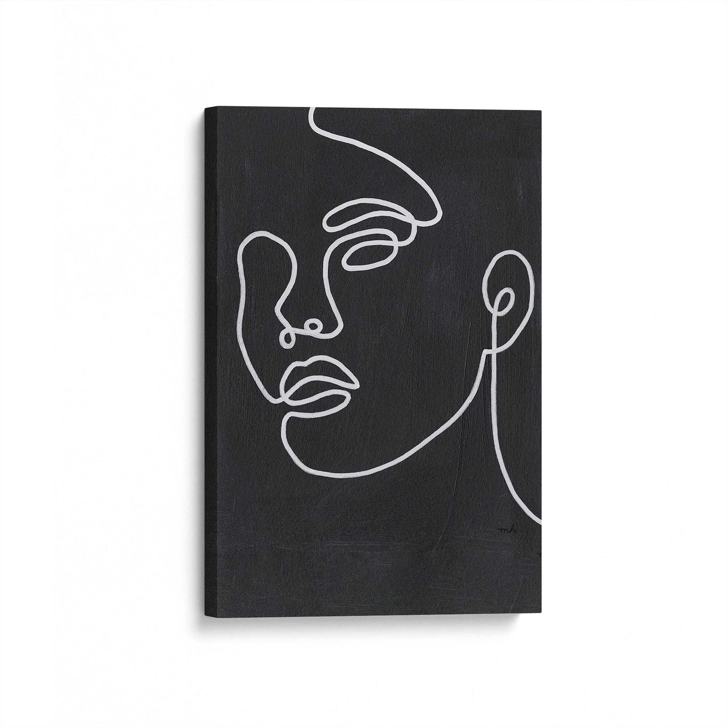 [Color:Stretched Canvas], Picture of art at an angle