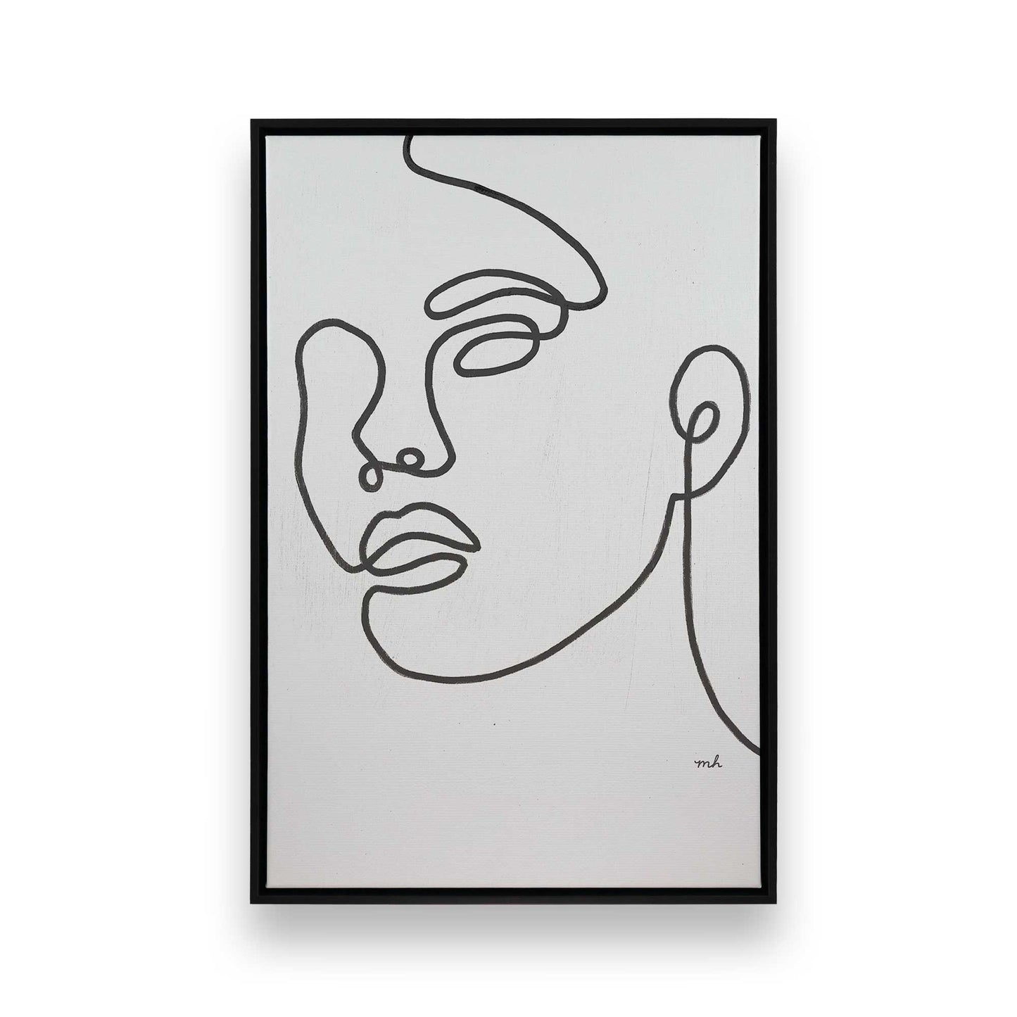 [Color:Satin Black], Picture of art in a Satin Black frame