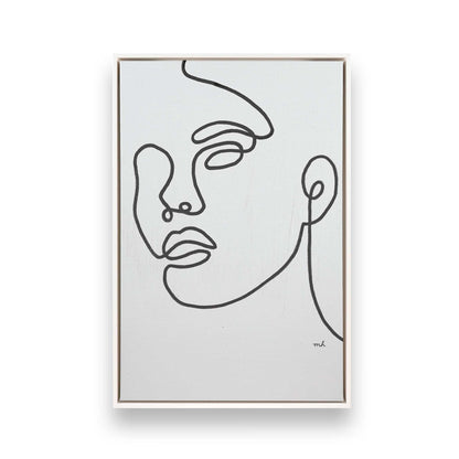 [Color:Opaque White], Picture of art in a White frame
