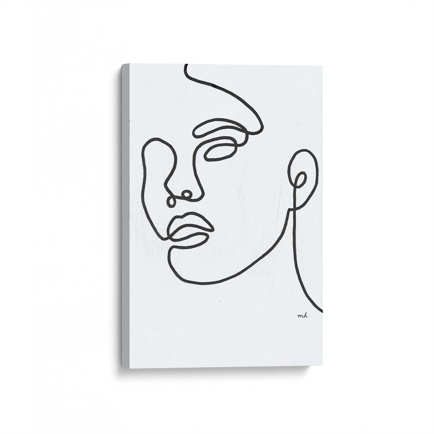 [Color:Stretched Canvas], Picture of art at an angle