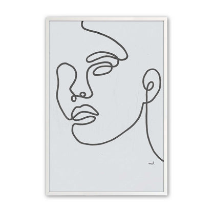 [Color:Opaque White], Picture of art in a Opaque White frame