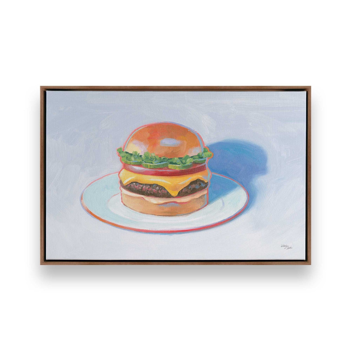 [Color:Walnut], Picture of art in a Walnut frame