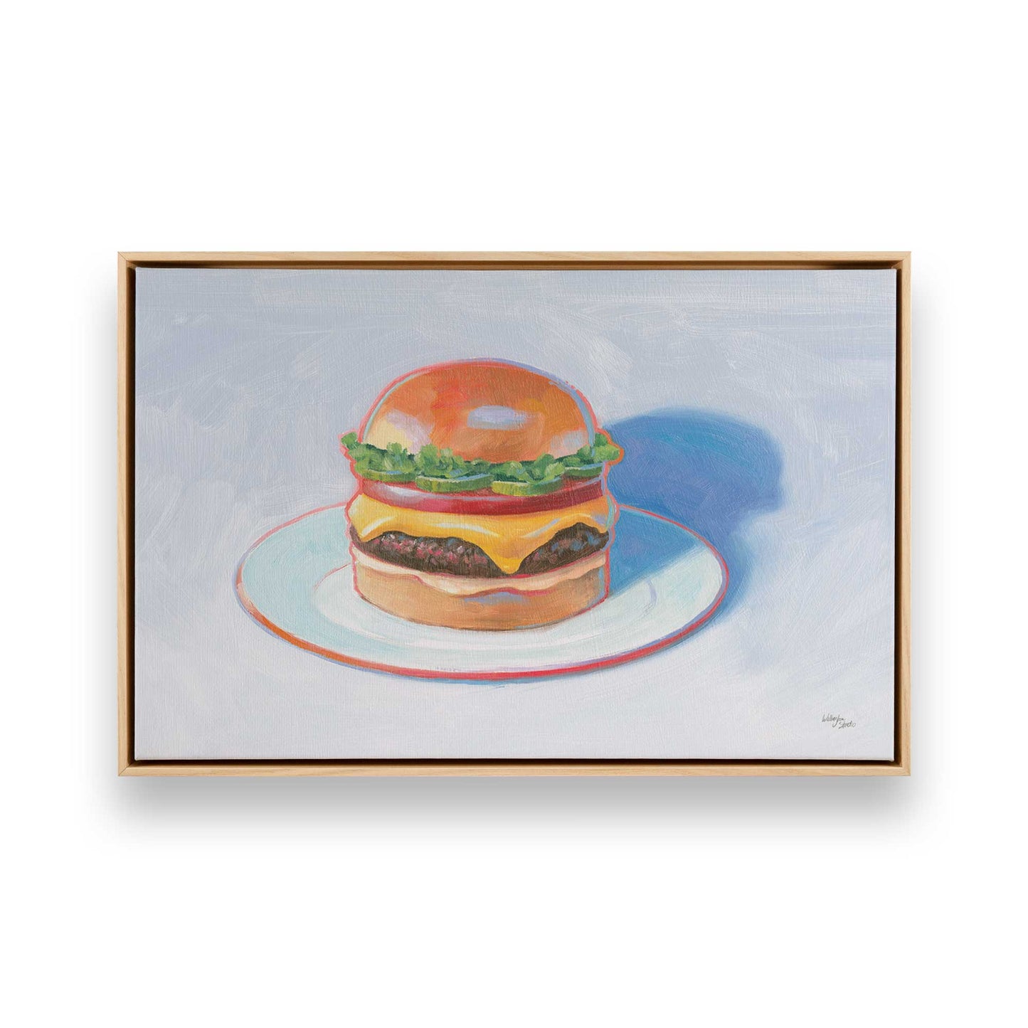 [Color:American Maple], Picture of art in a American Maple frame