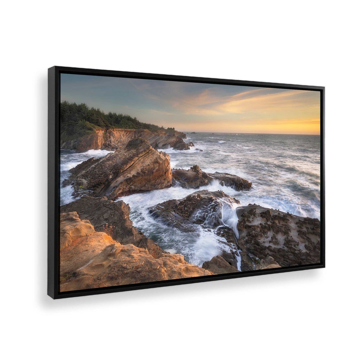 [Color:Satin Black], Picture of the corner of the art