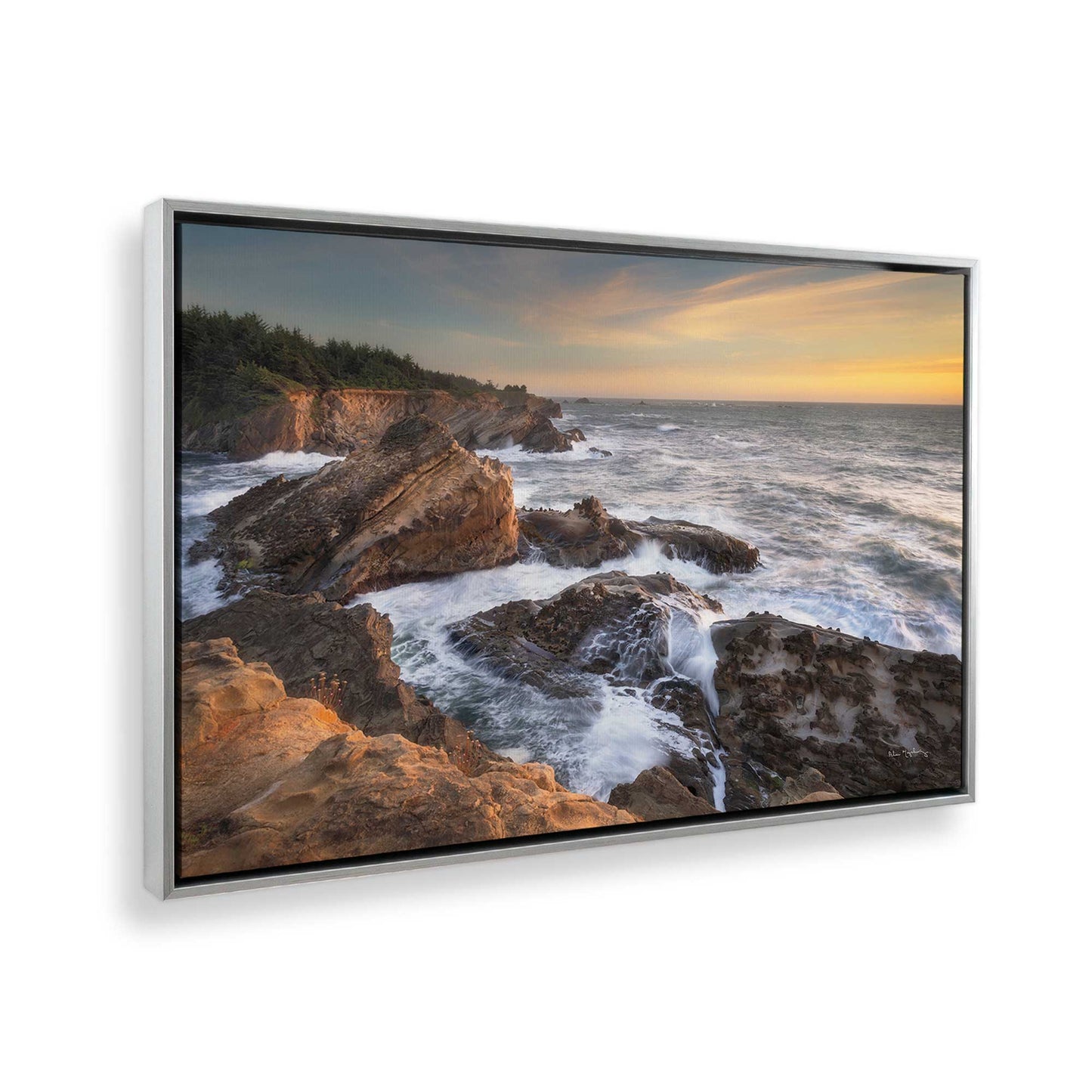 [Color:Polished Chrome], Picture of the corner of the art
