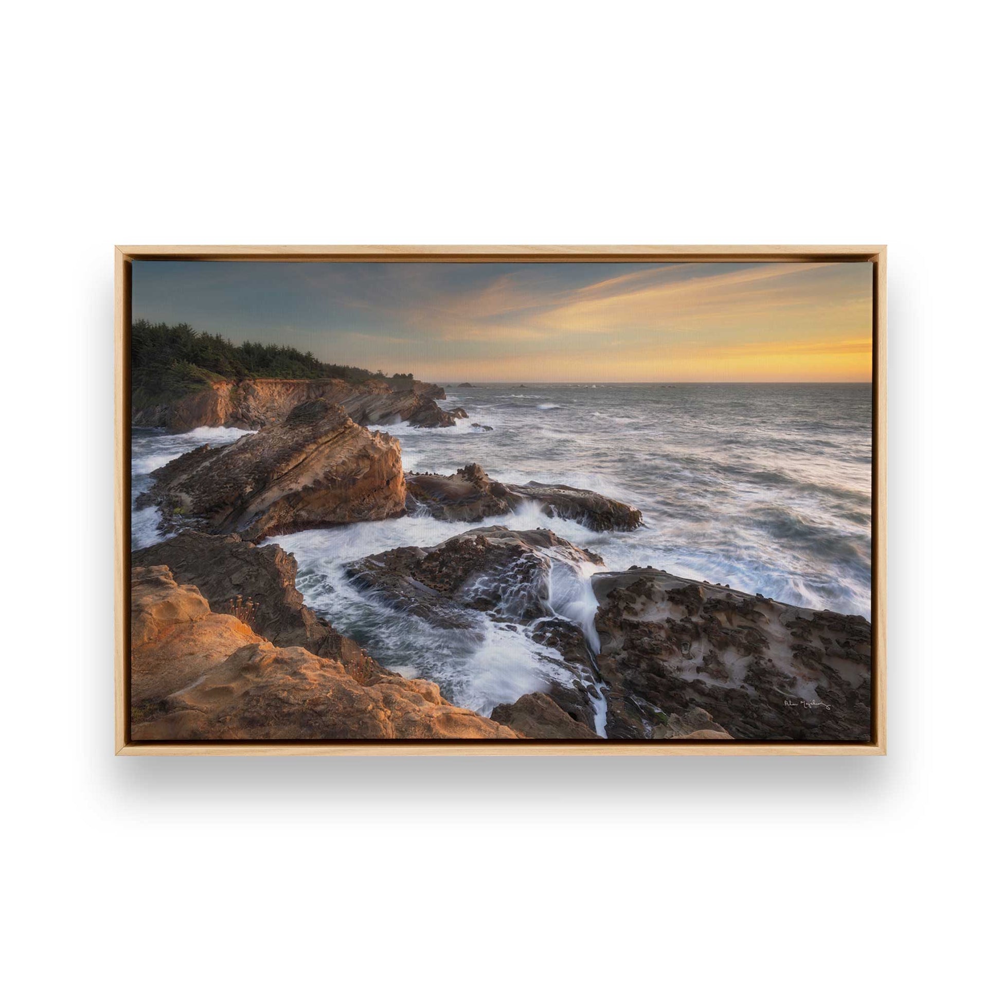 [Color:American Maple], Picture of art in a American Maple frame