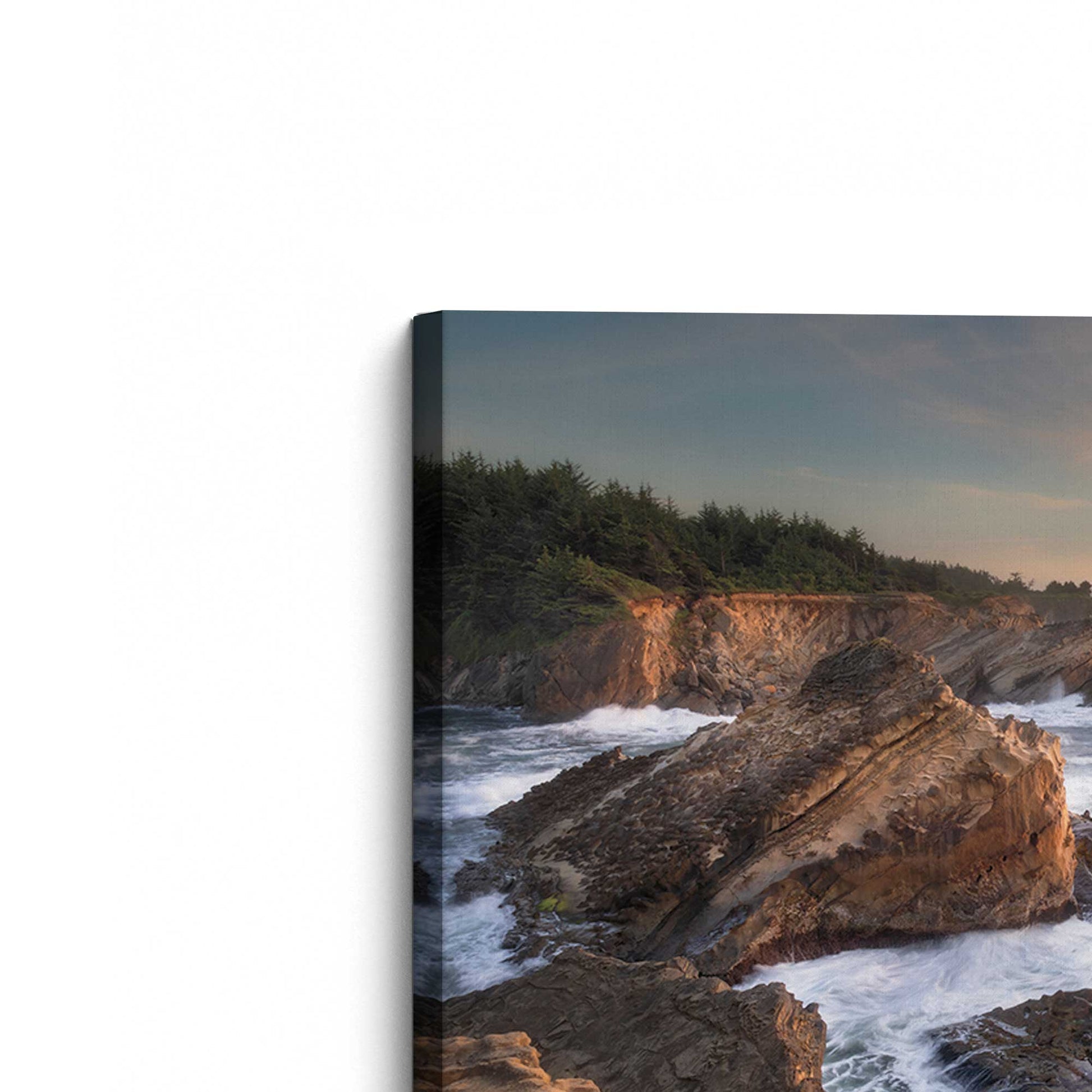 [Color:Stretched Canvas], Picture of the corner of the art