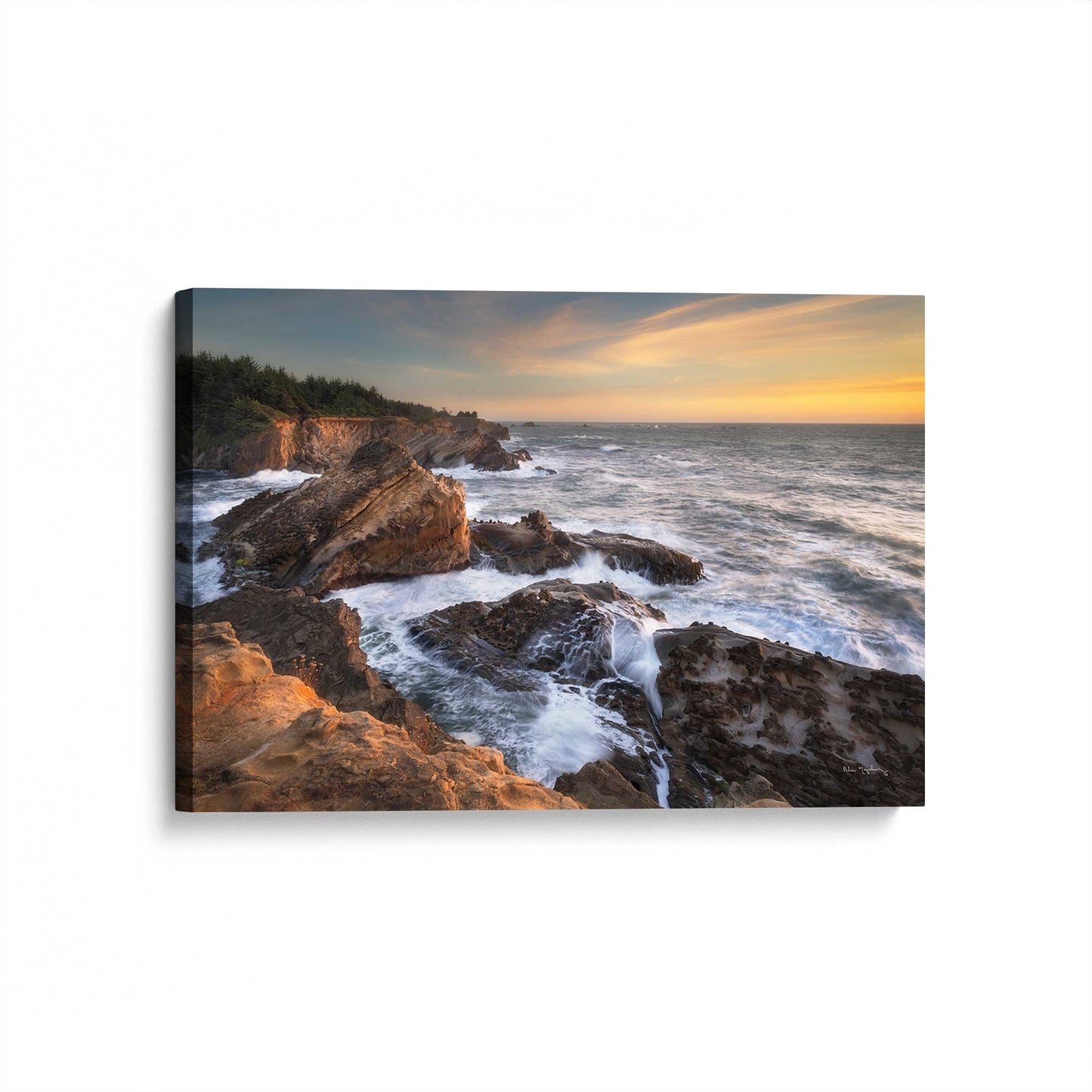 [Color:Stretched Canvas], Picture of art at an angle