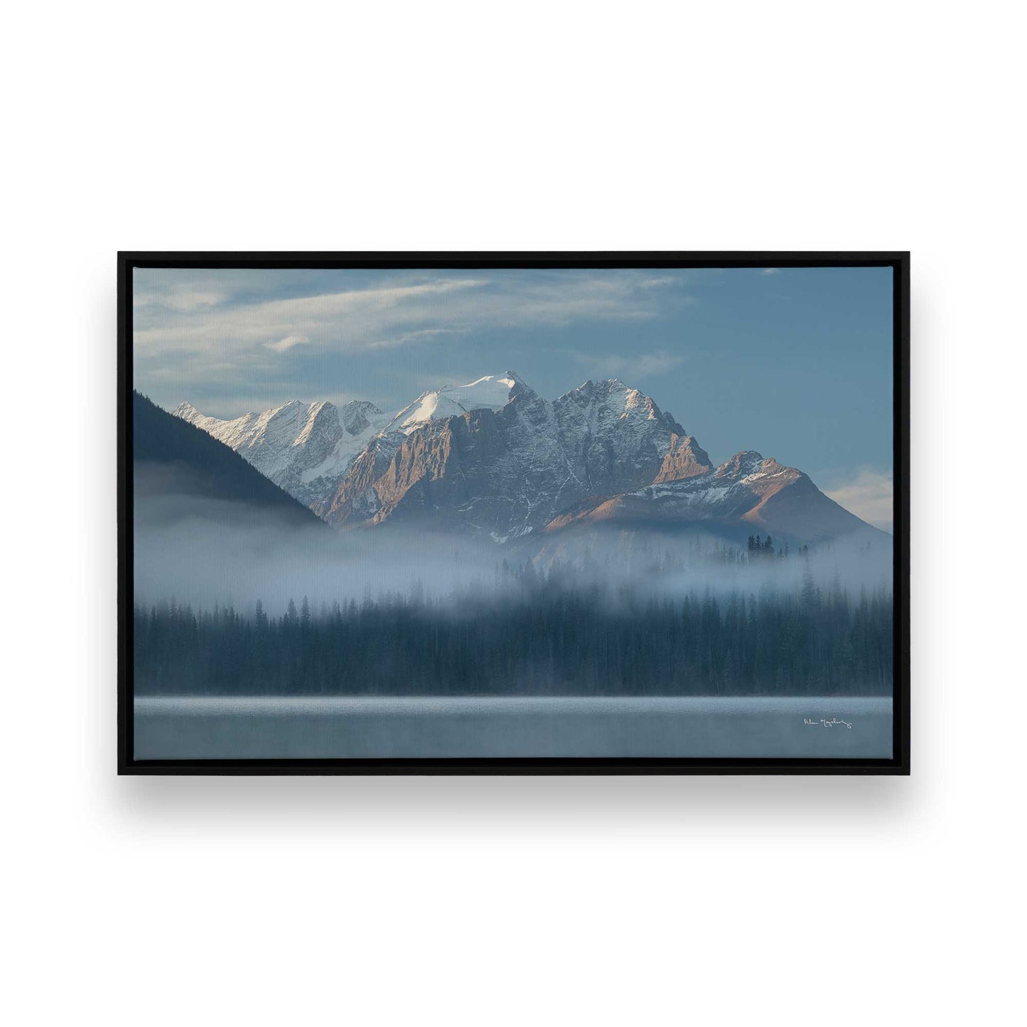 [Color:Satin Black], Picture of art in a Satin Black frame