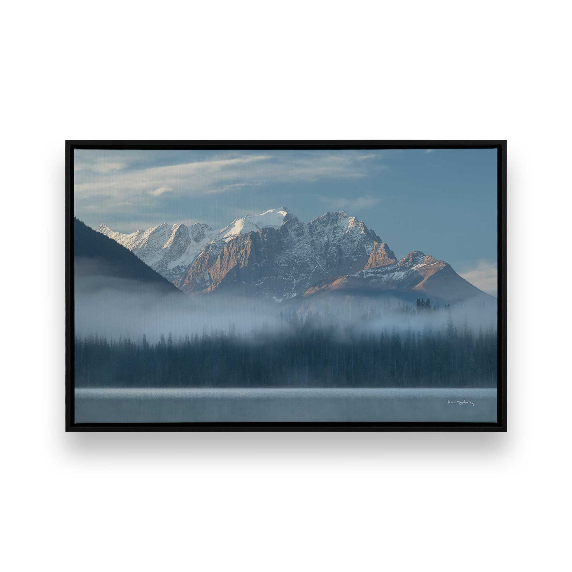 [Color:Satin Black], Picture of art in a Satin Black frame