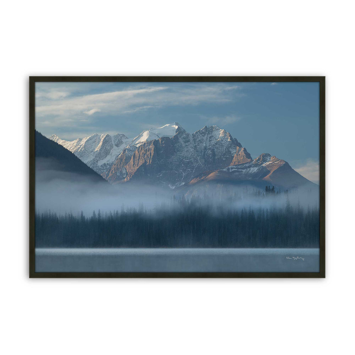 [Color:Satin Black], Picture of art in a Satin Black frame