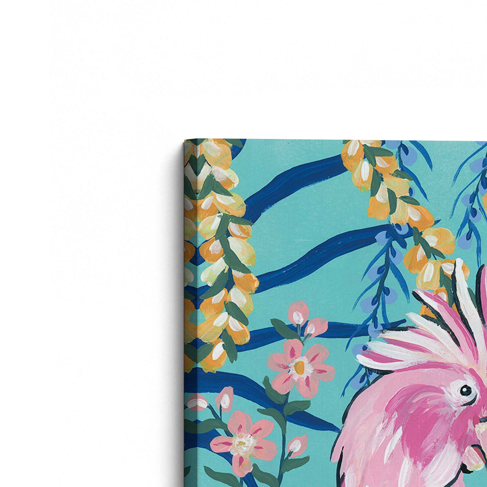 [Color:Stretched Canvas], Picture of the corner of the art