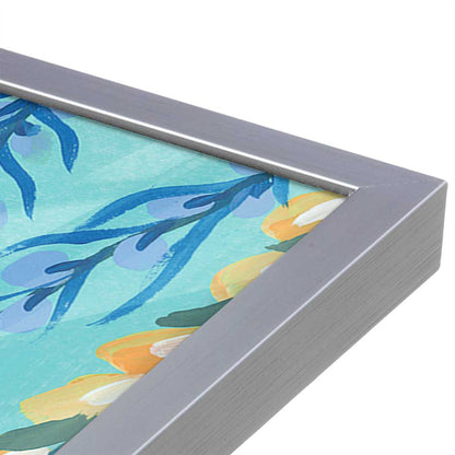 [Color:Polished Chrome], Picture of art in a Polished Chrome frame at an angle