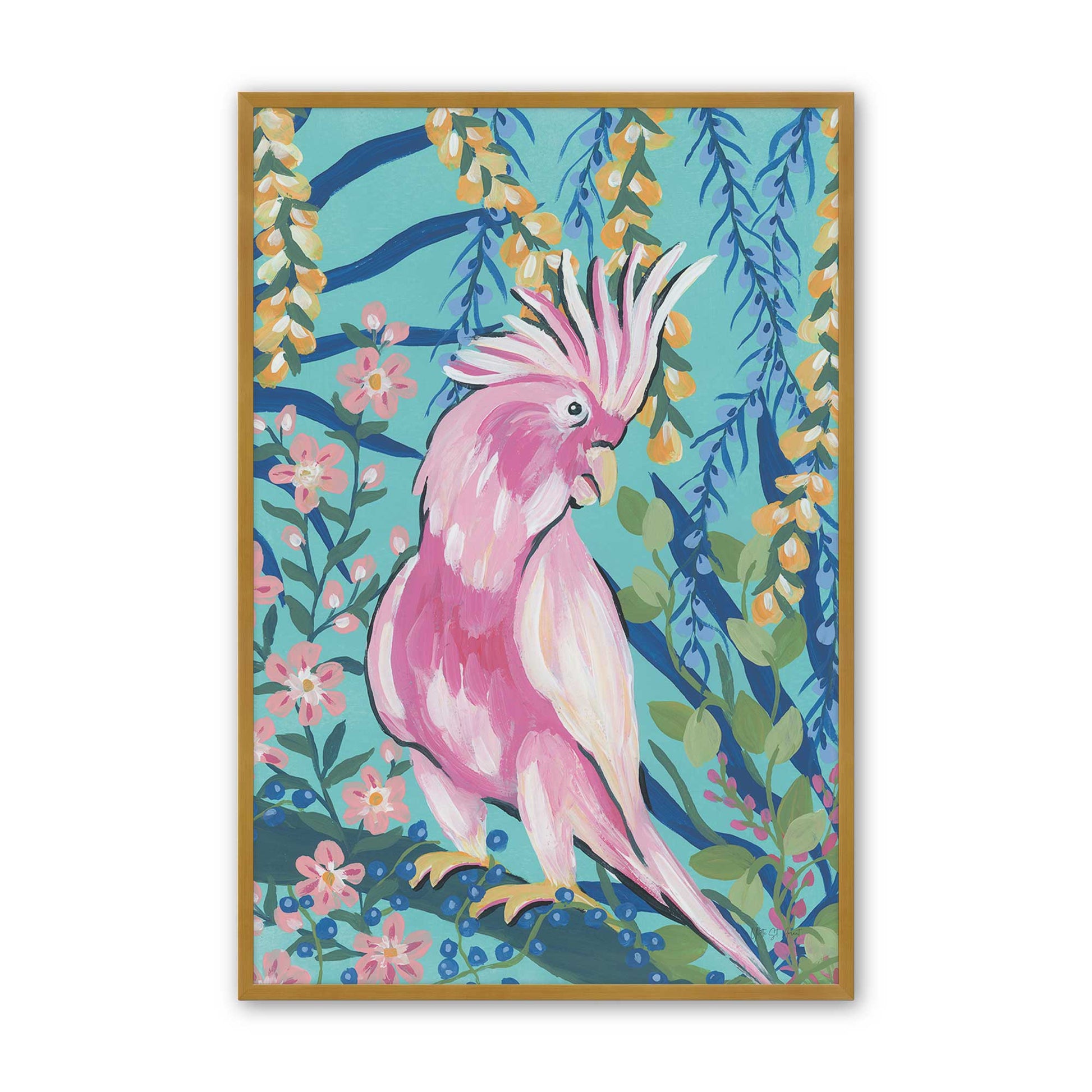 [Color:Polished Gold], Picture of art in a Polished Gold frame