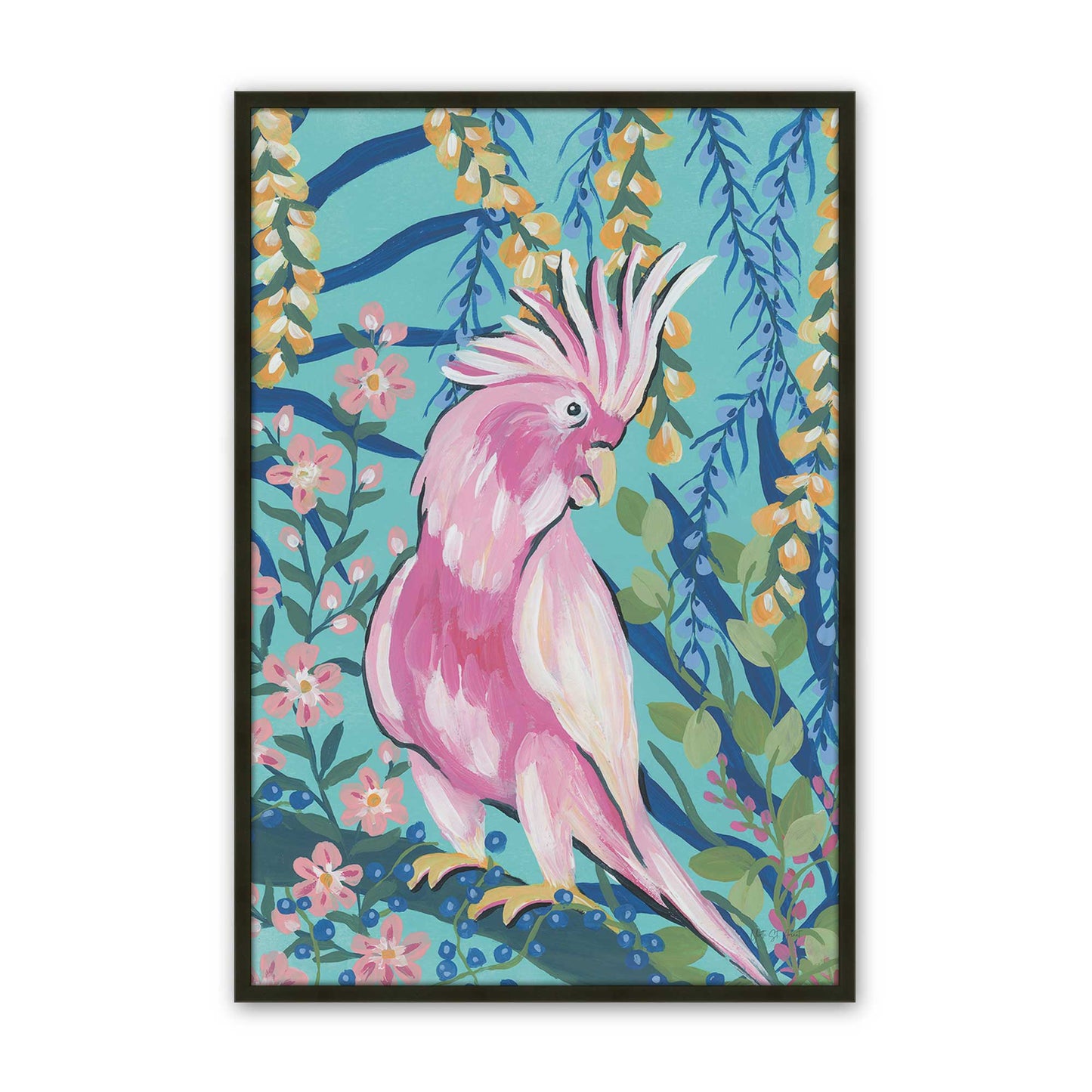 [Color:Satin Black], Picture of art in a Satin Black frame