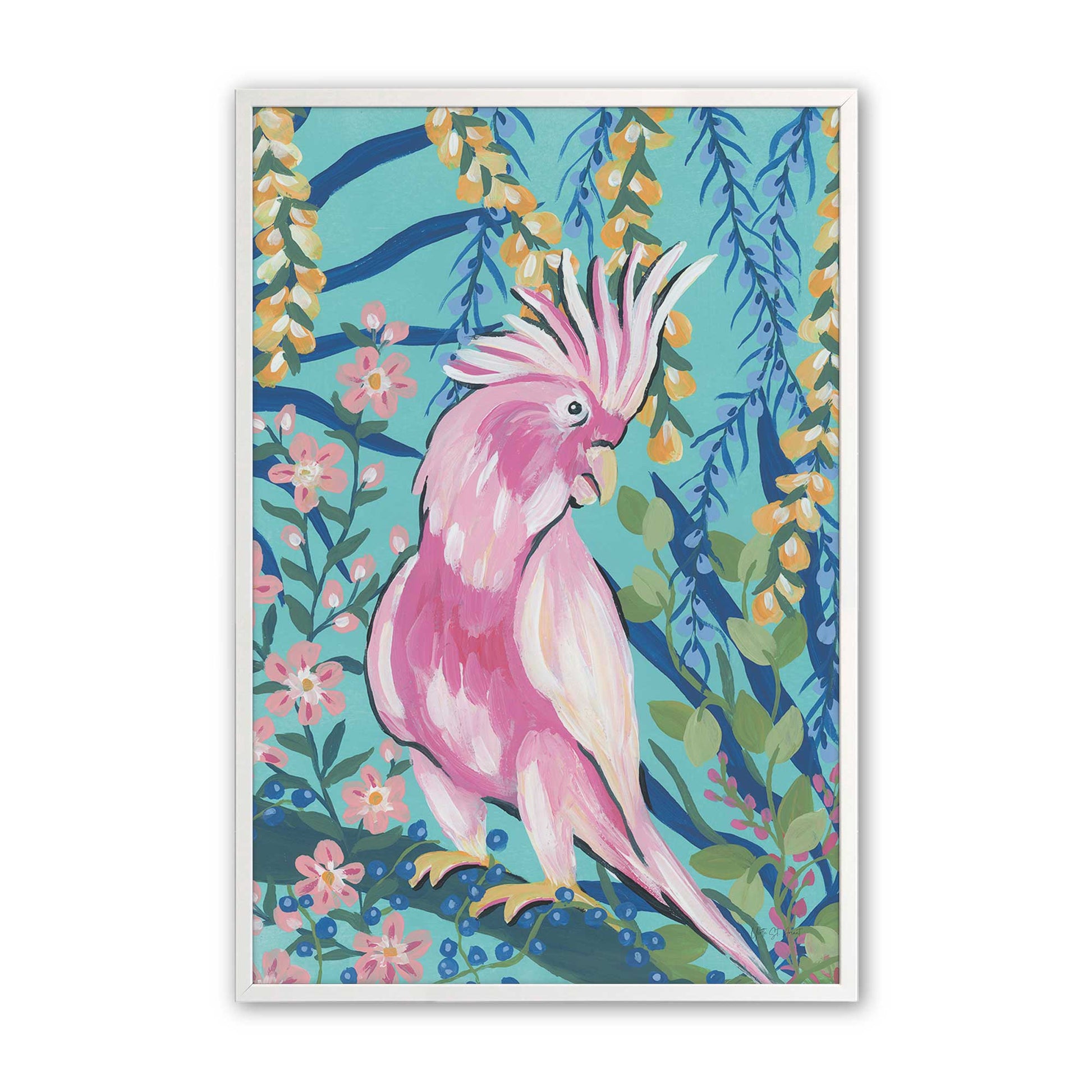 [Color:Opaque White], Picture of art in a Opaque White frame