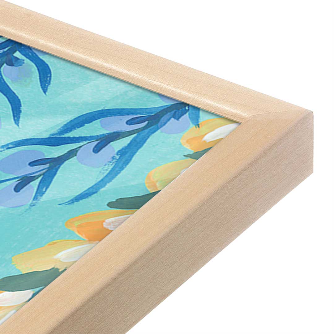 [Color:Raw Maple], Picture of art in a Raw Maple frame at an angle