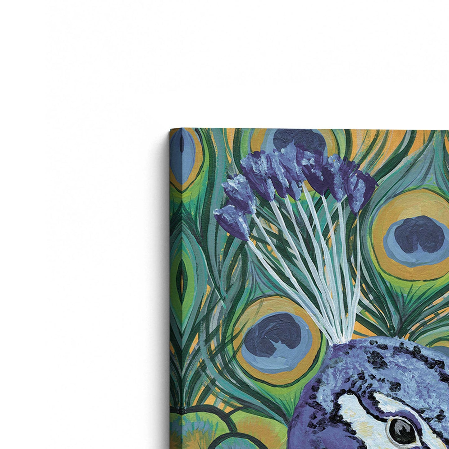 [Color:Stretched Canvas], Picture of the corner of the art