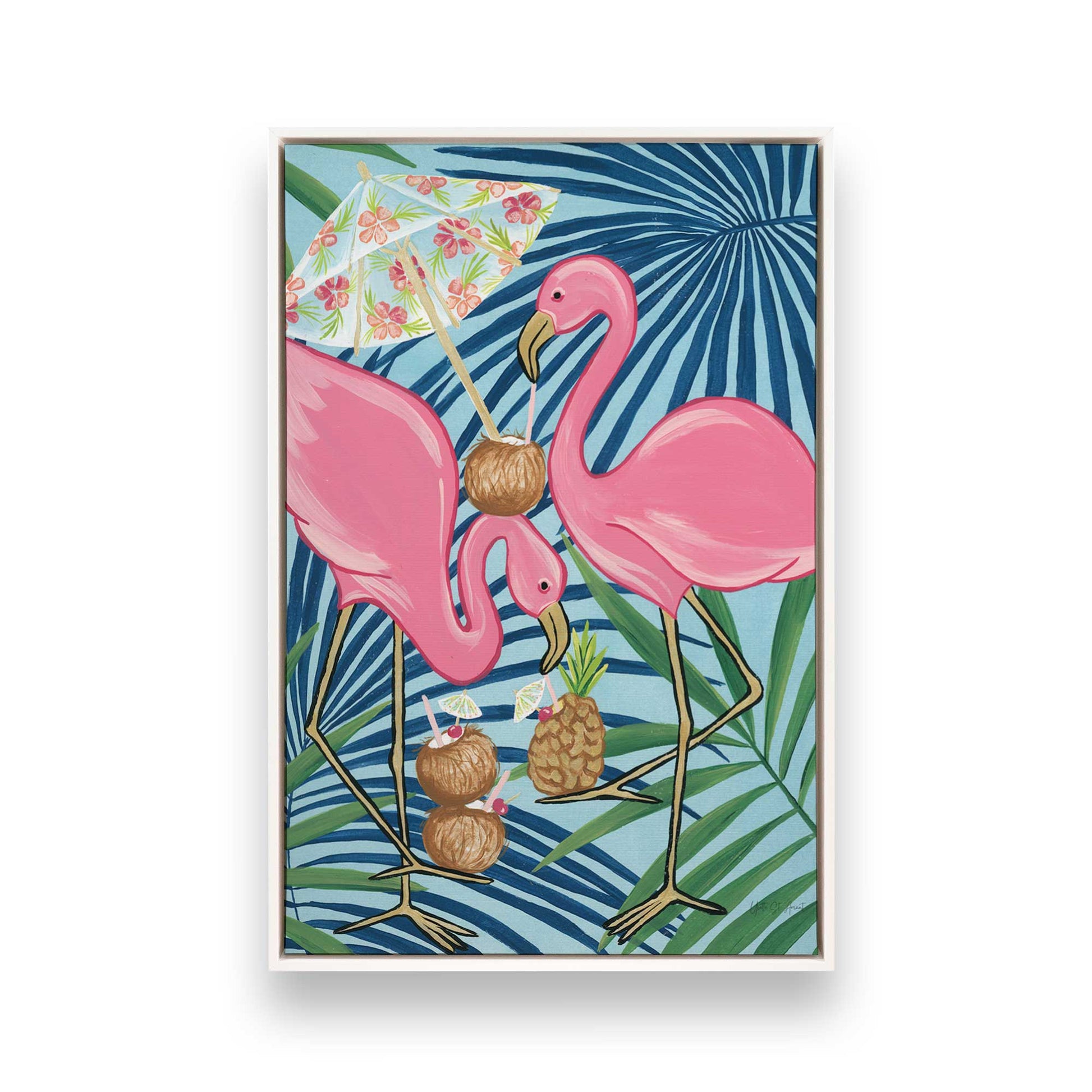 [Color:Opaque White], Picture of art in a White frame